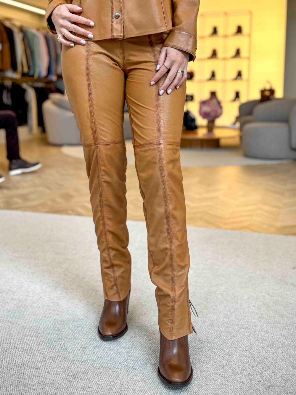 Rosario Goatskin Leather Pants