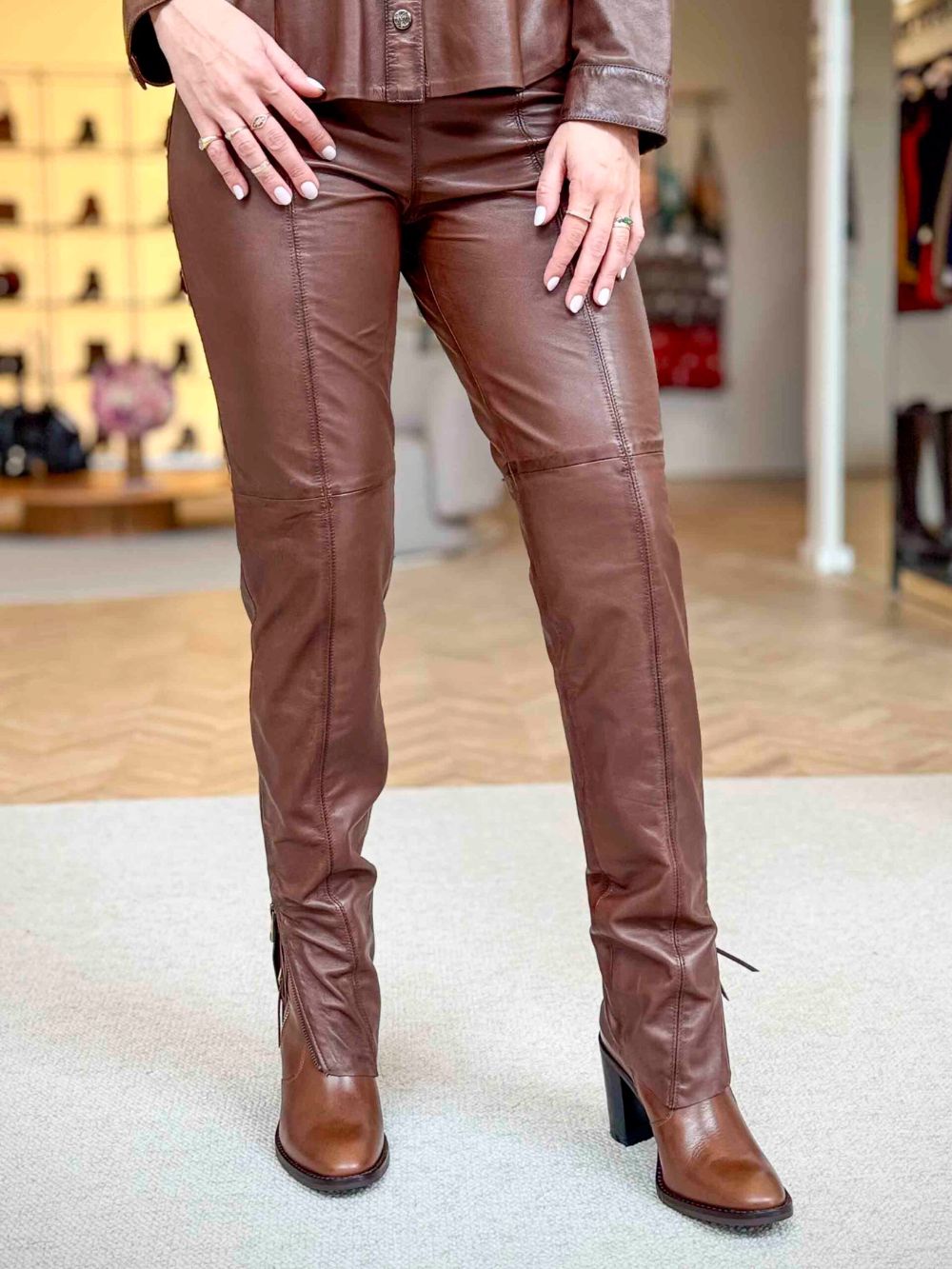 Rosario Goatskin Leather Pants