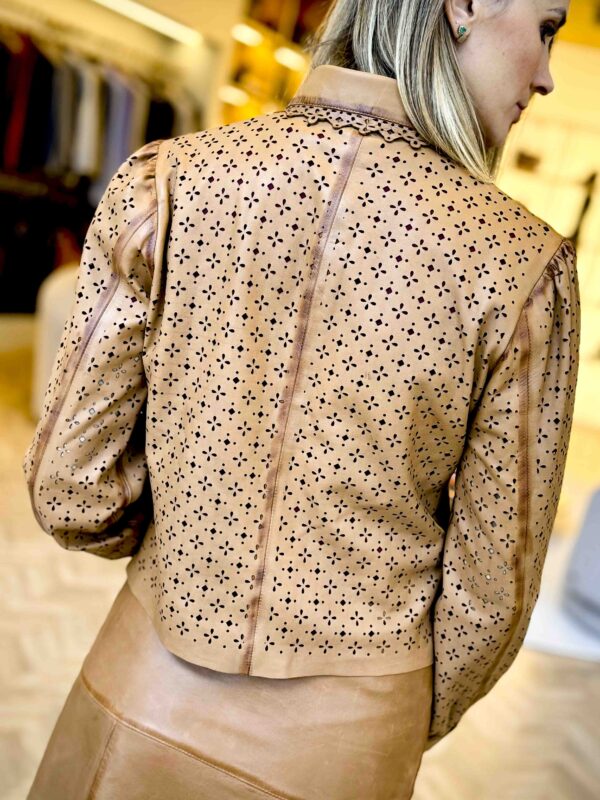 Chianti Goatskin Leather Shirt