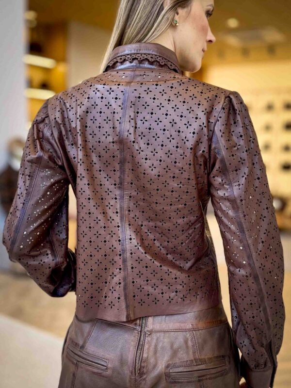 Chianti Goatskin Leather Shirt