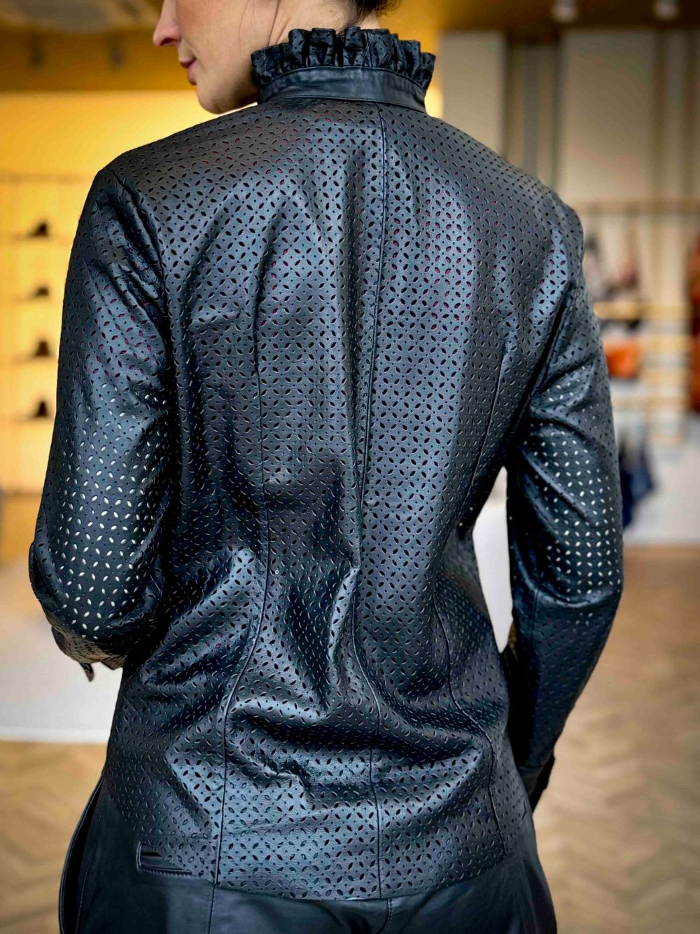 Giallo Goatskin Leather Shirt