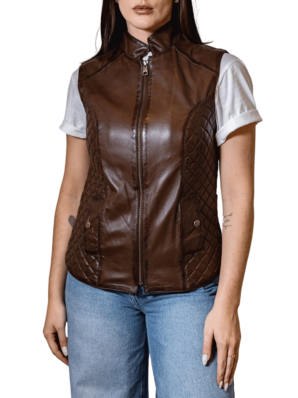 Piratini Goatskin Leather Vest