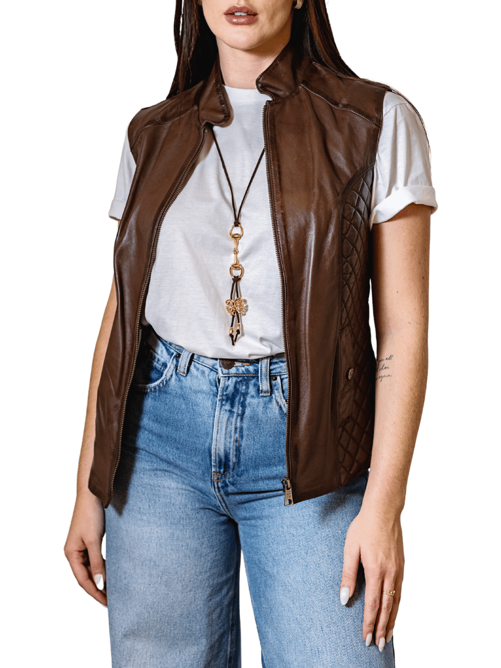 Piratini Goatskin Leather Vest