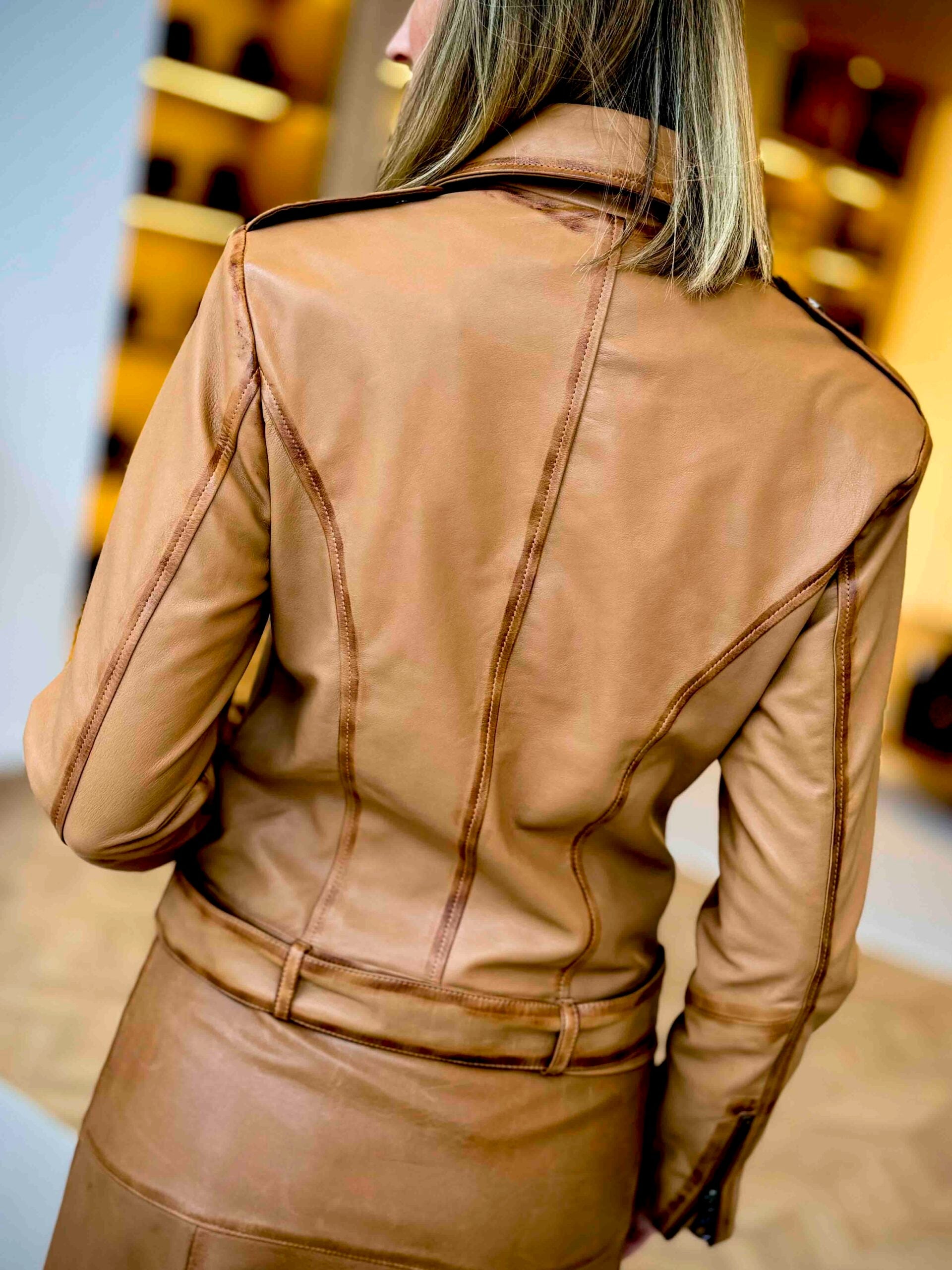 Selvaggio Goatskin Leather Jacket
