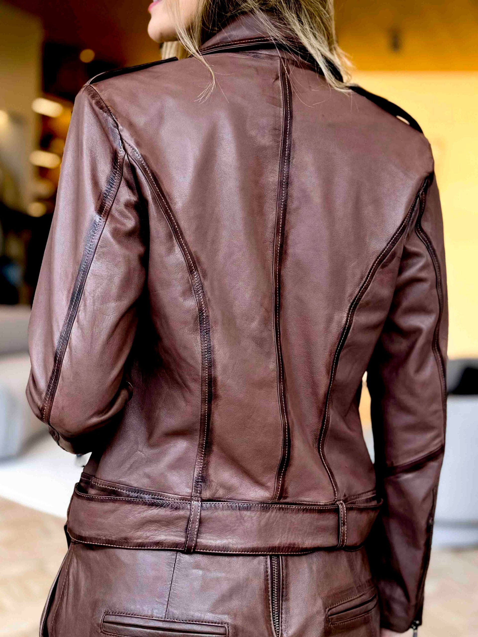 Selvaggio Goatskin Leather Jacket