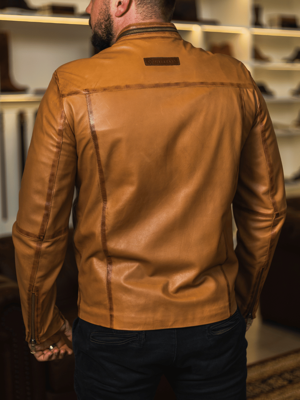 Tapera Goatskin Leather Jacket
