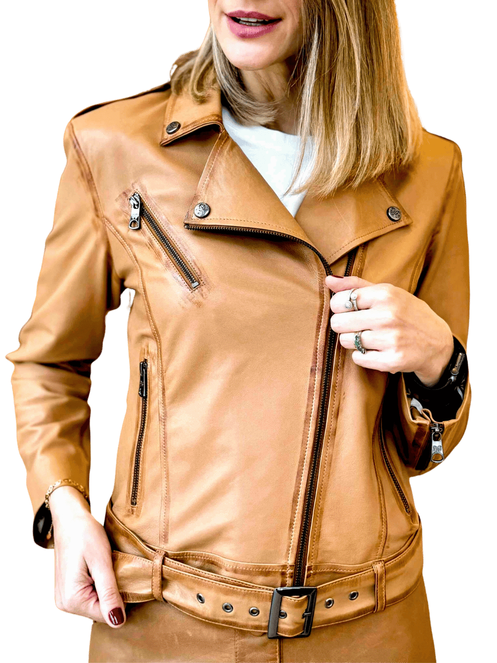 Selvaggio Goatskin Leather Jacket