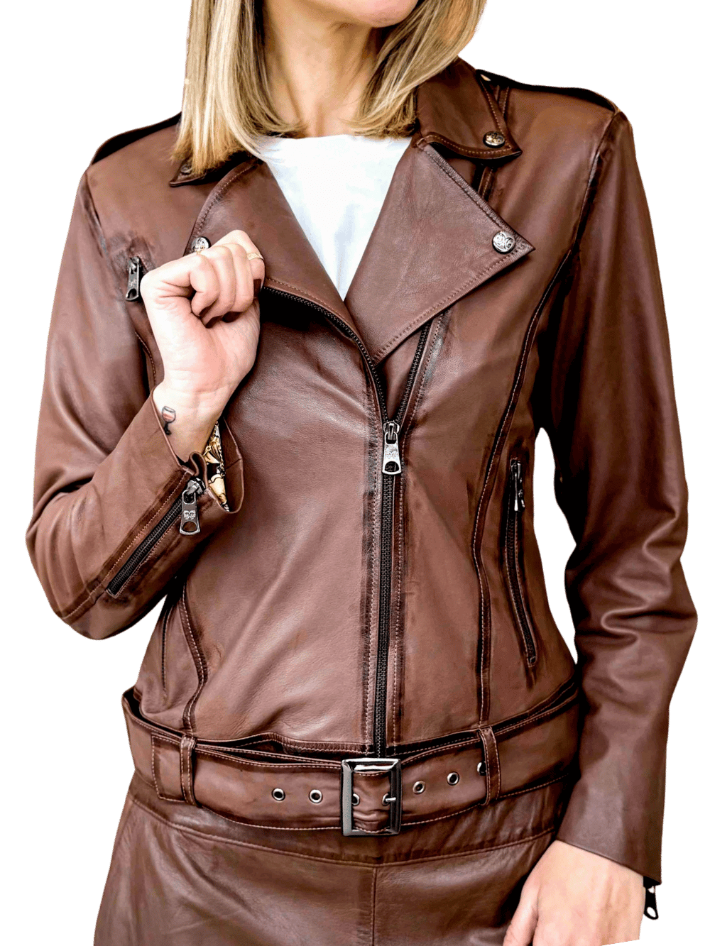 Selvaggio Goatskin Leather Jacket