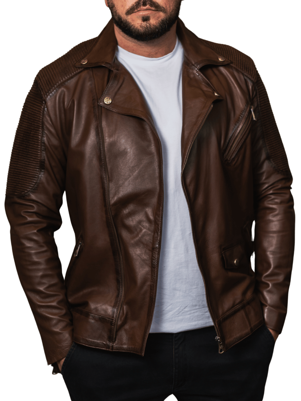 Tafona Men's Goatskin Leather Jacket