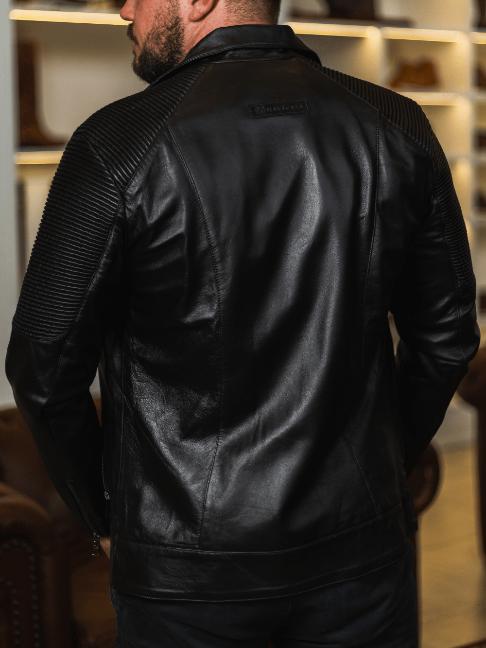Tafona Men's Goatskin Leather Jacket