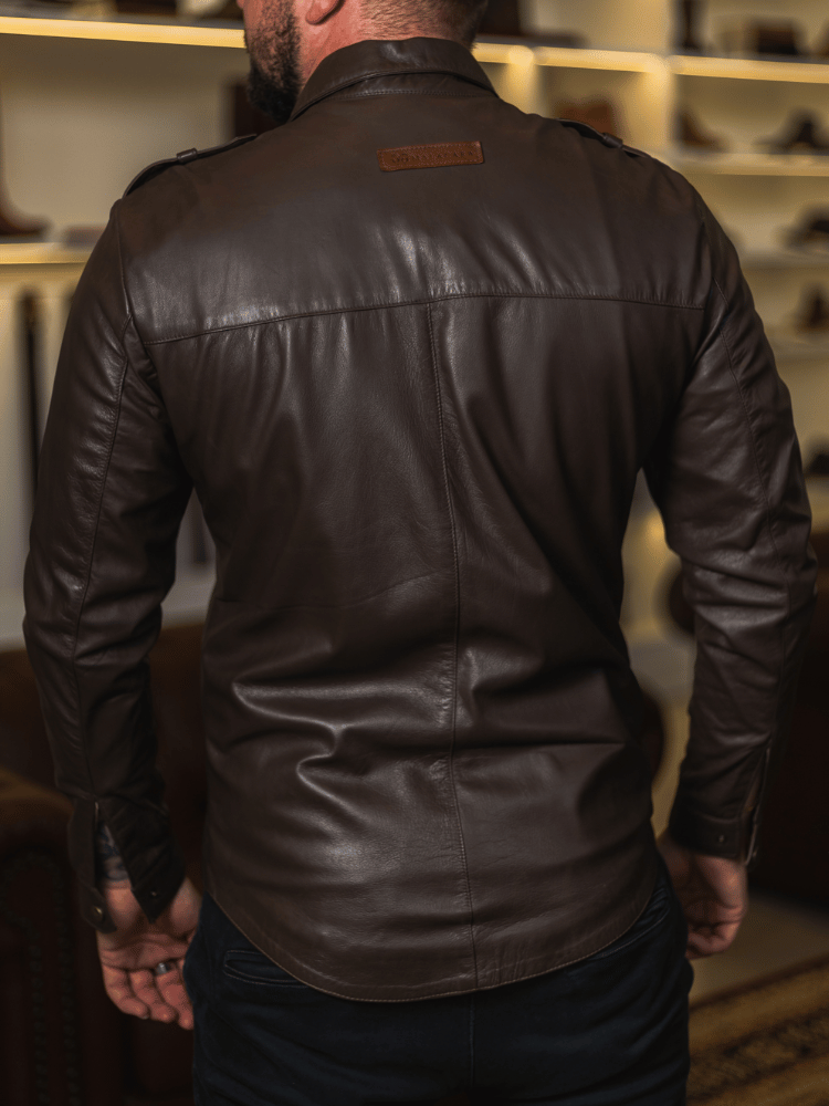 Verso Goatskin Leather Shirt