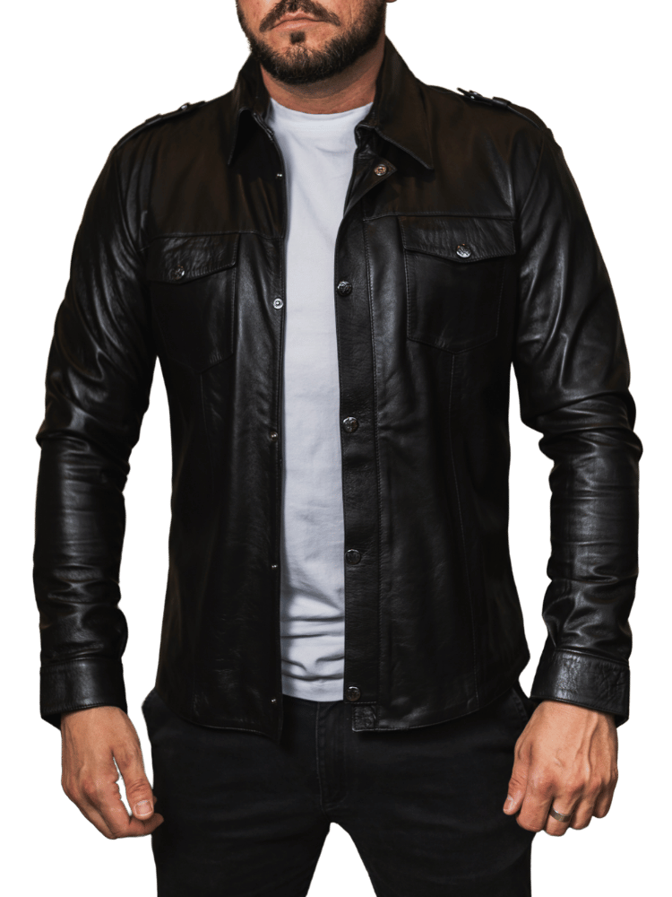 Verso Goatskin Leather Shirt