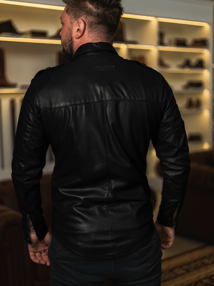 Verso Goatskin Leather Shirt