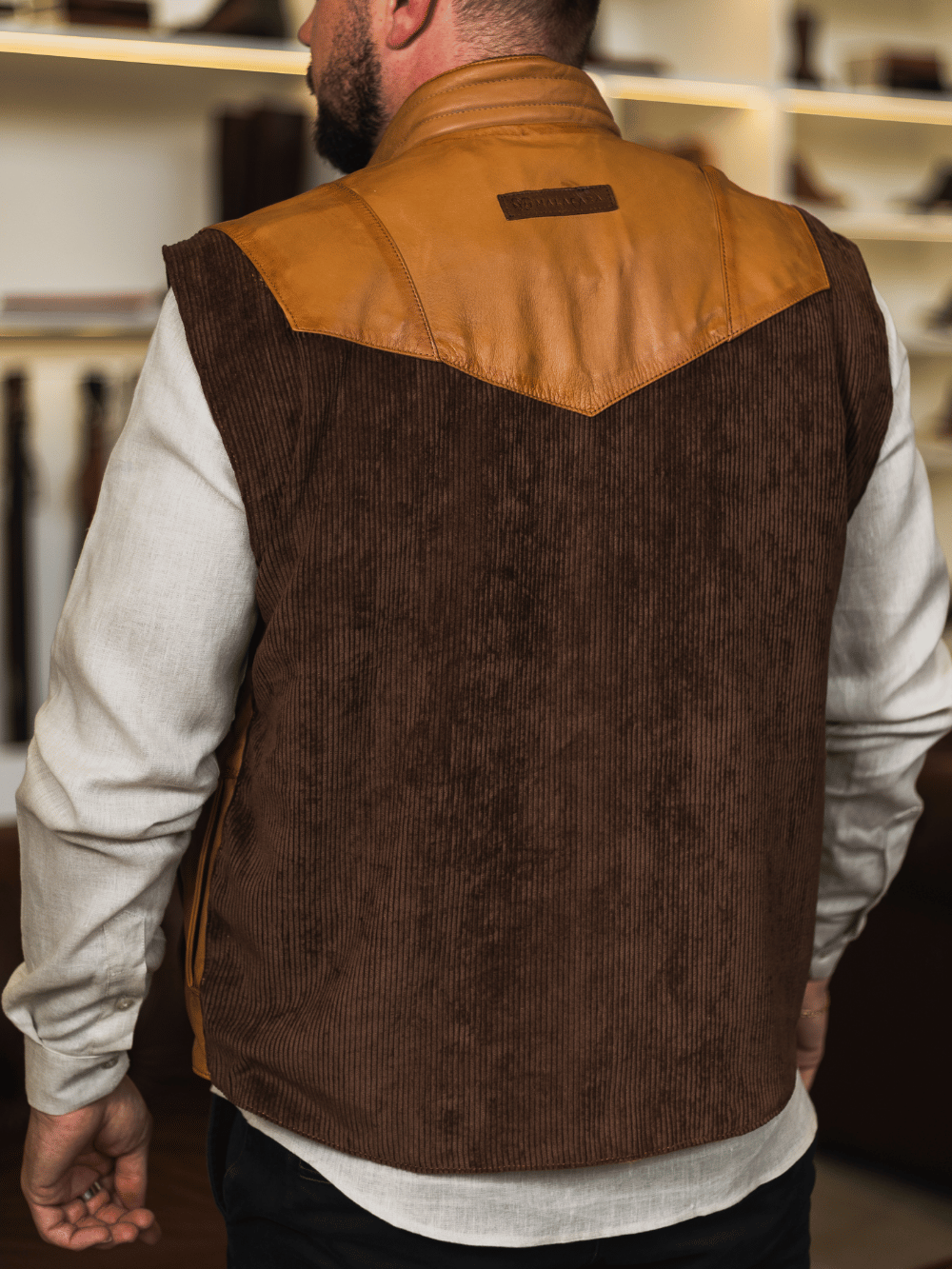 Pachola Goatskin Leather Vest