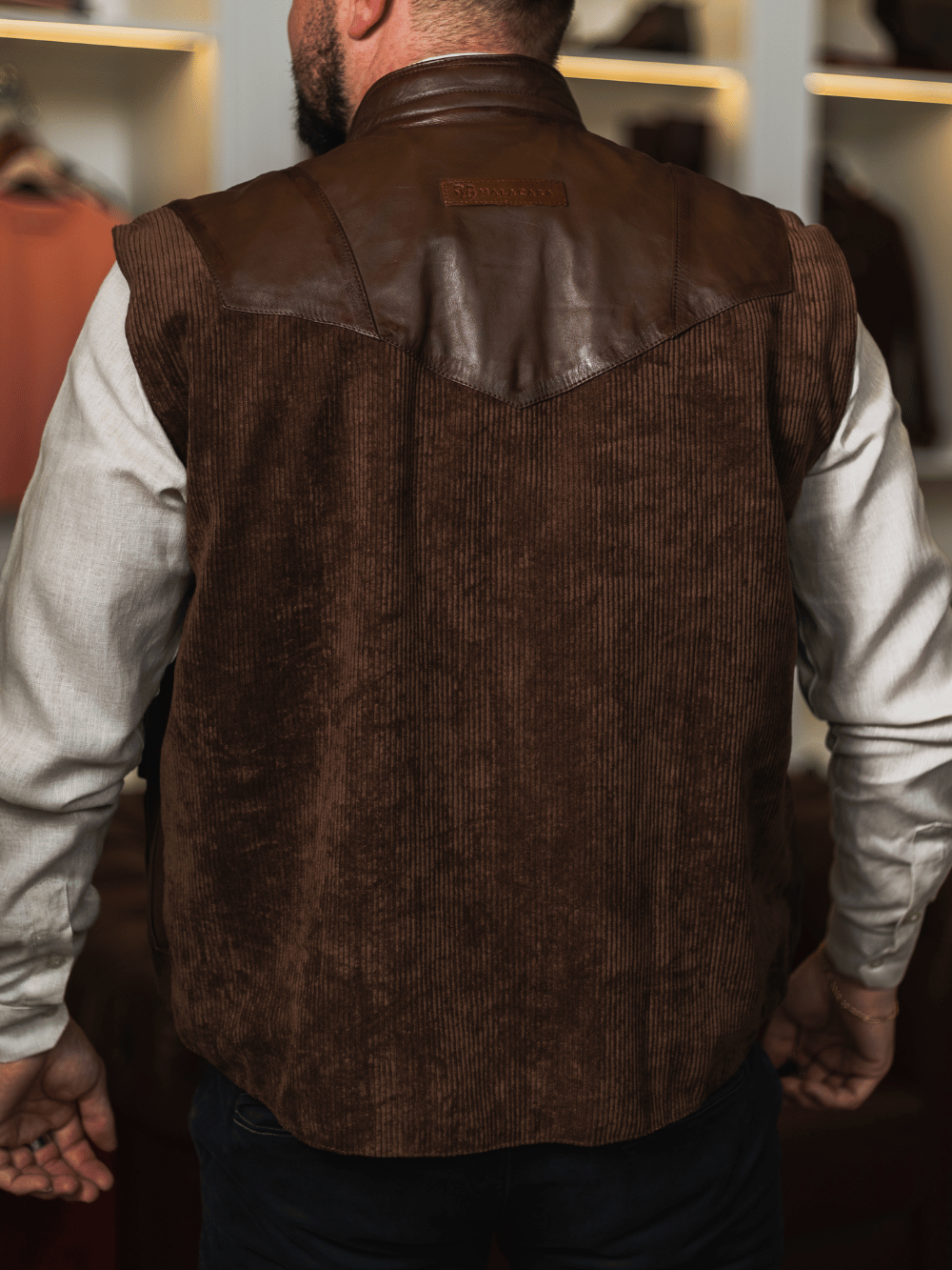 Pachola Goatskin Leather Vest