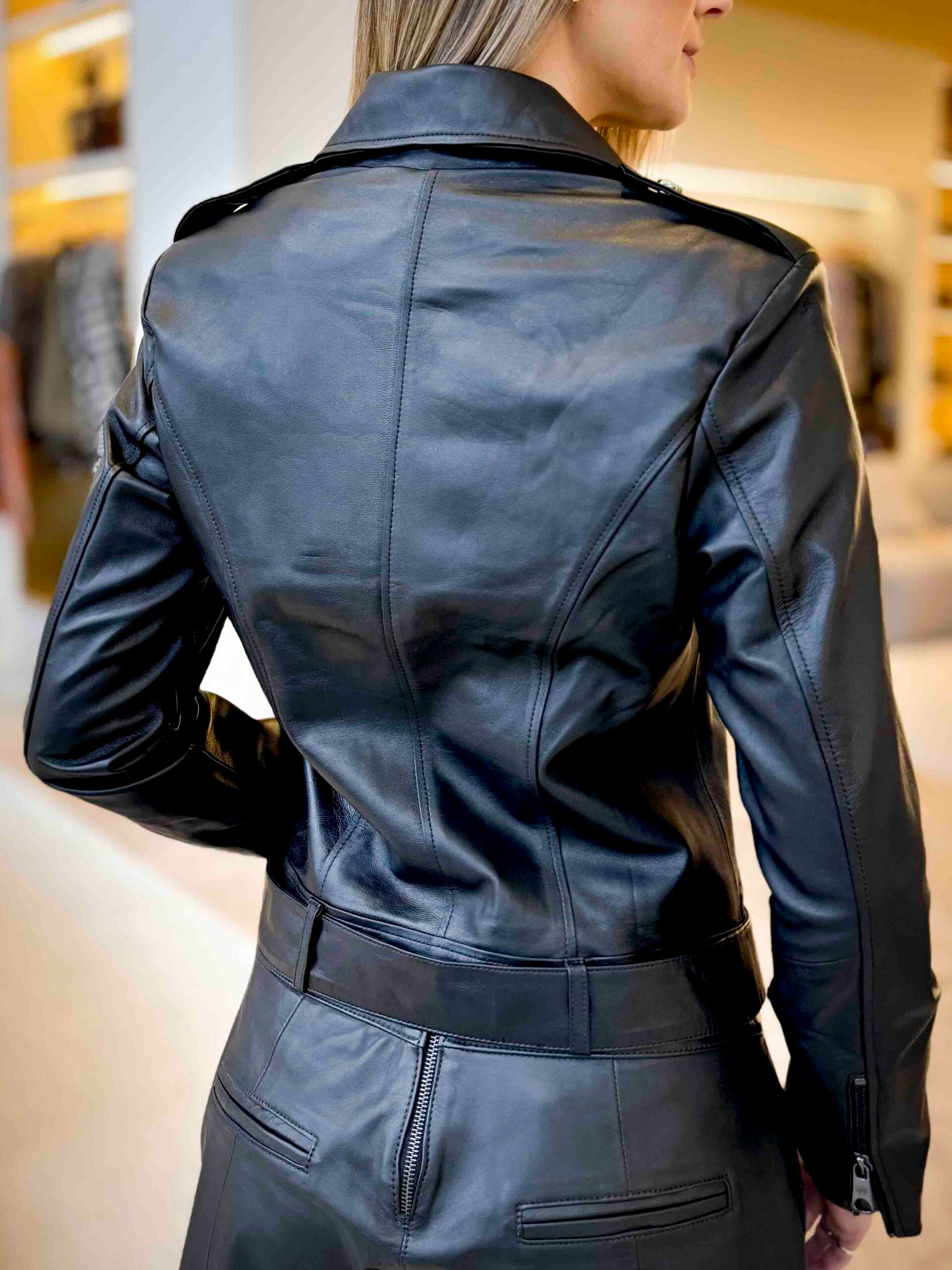 Selvaggio Goatskin Leather Jacket