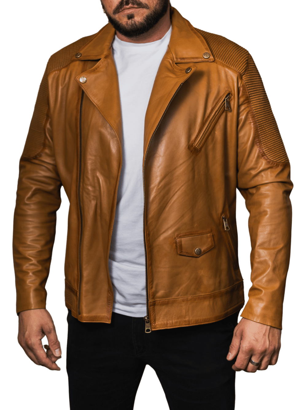 Tafona Men's Goatskin Leather Jacket