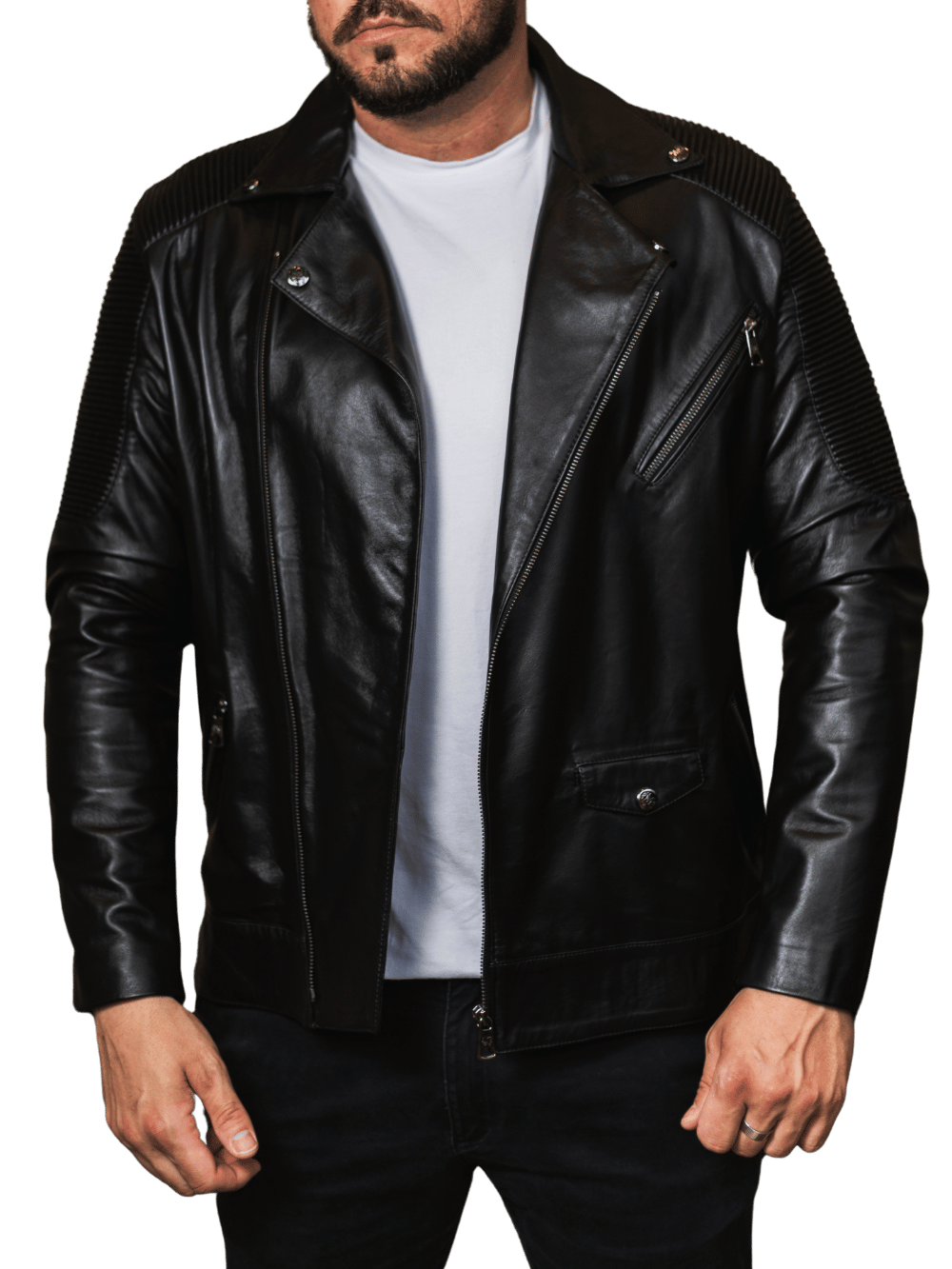 Tafona Men's Goatskin Leather Jacket