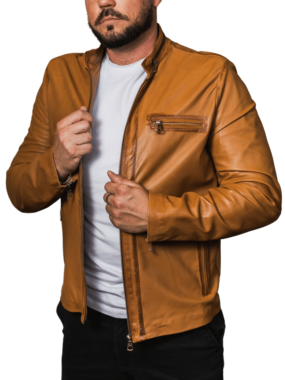 Tapera Goatskin Leather Jacket