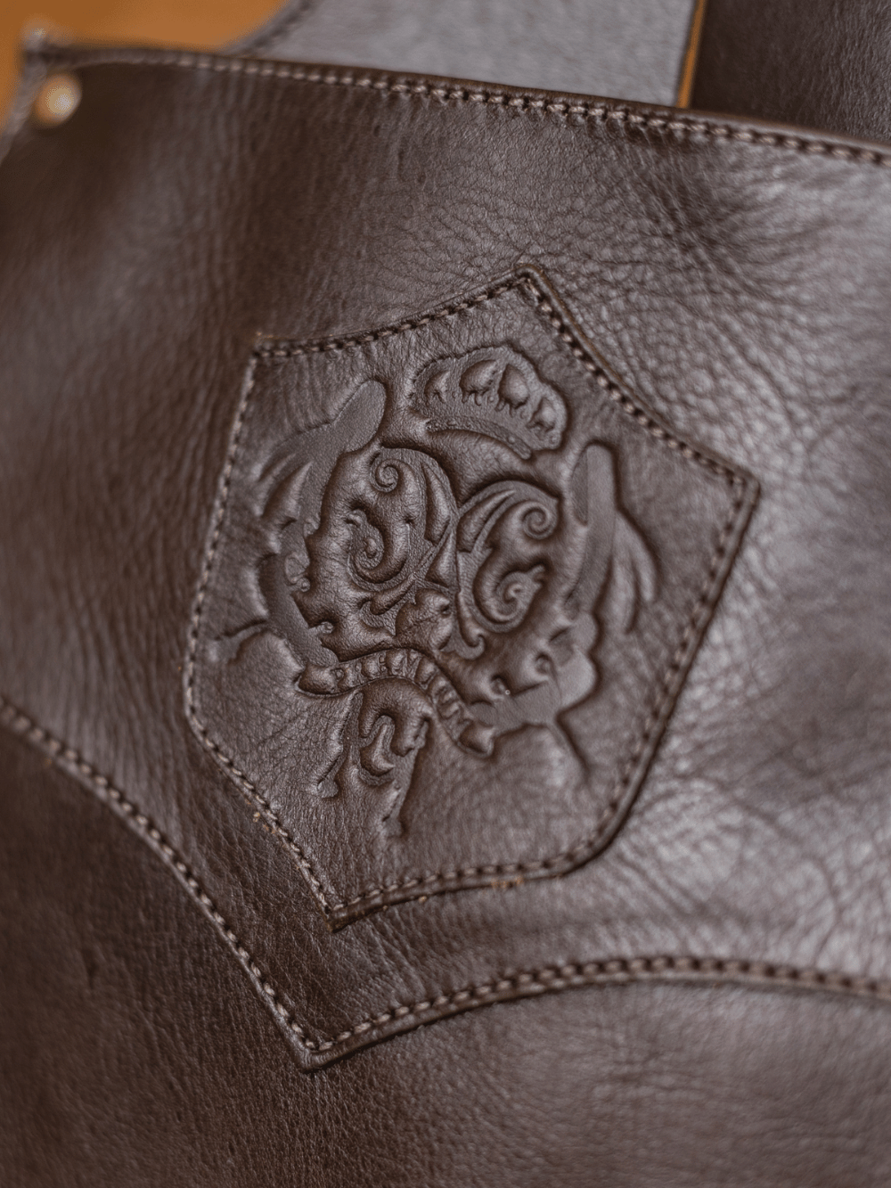 Leather Car Trash Bag